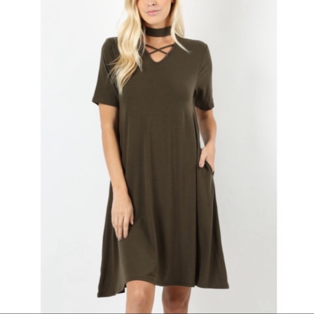 🌺Stylish Dress/ Olive